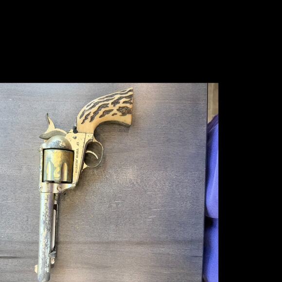 Lot of 2 VTG Cap Gun FANNER 50 GUN Shootin' Shell .45 Leather Holster MATTEL USA - Picture 4 of 16